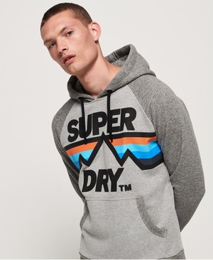 Superdry Downhill Racer Férfi Kapucnis Pulóver Szürke | PQNRD2593